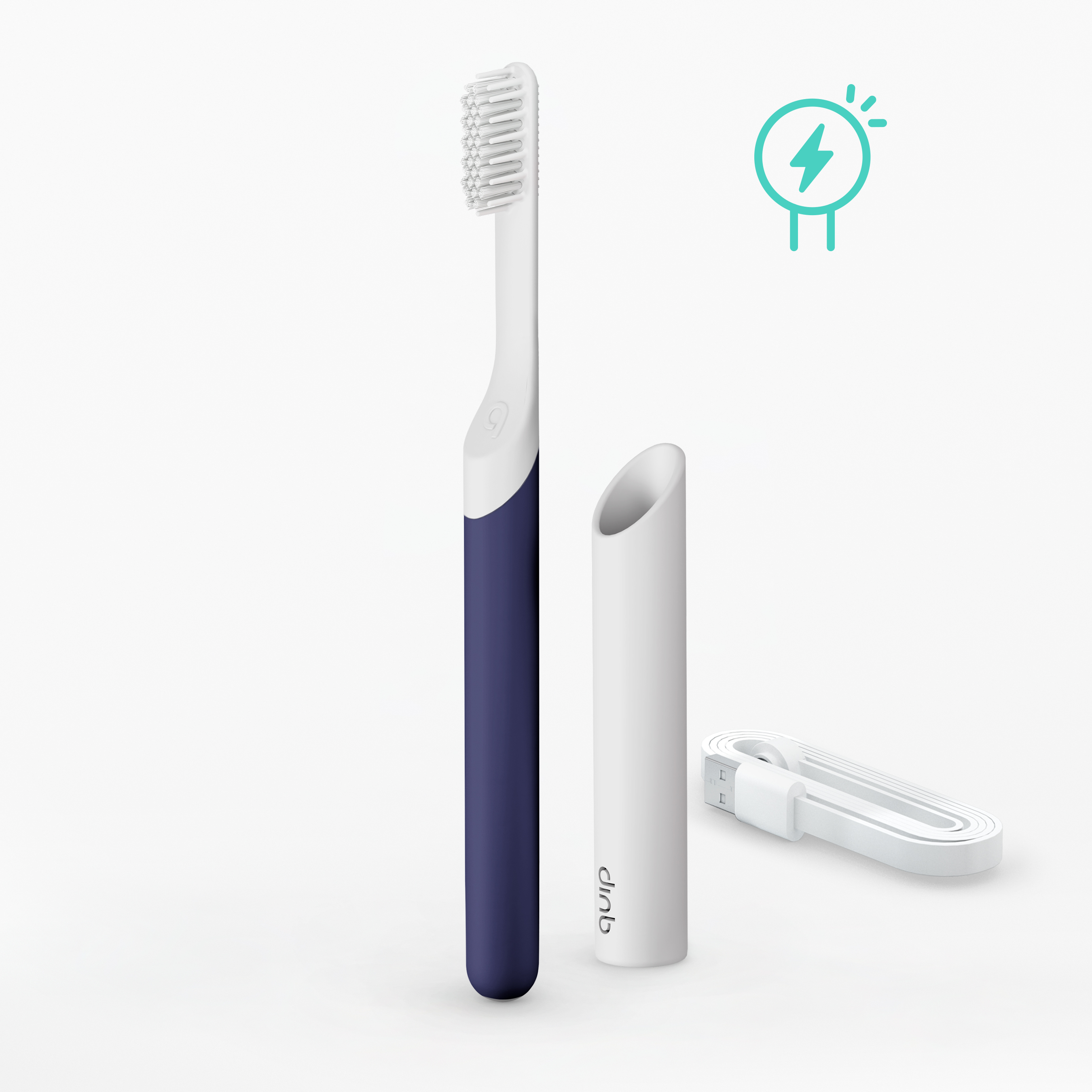 Rechargeable Midnight Blue Plastic Electric Toothbrush detail image