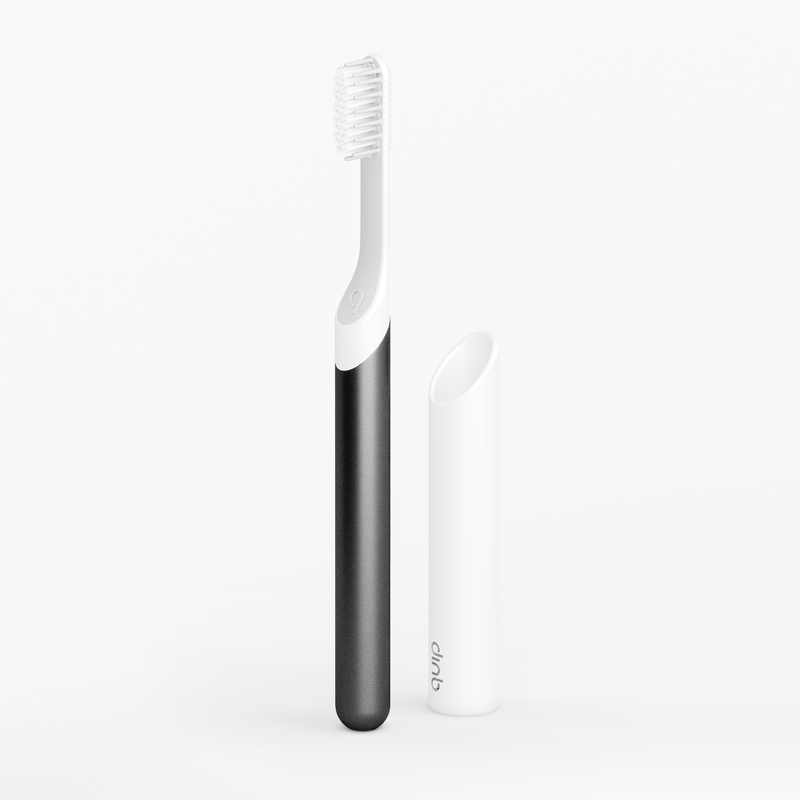 Slate metal electric toothbrush detail image